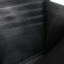 バレンシアガ BALENCIAGA ラウンドファスナー ブラック レザー 長財布 シルバー金具 黒