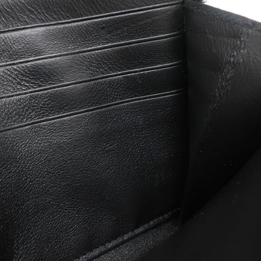 バレンシアガ BALENCIAGA ラウンドファスナー ブラック レザー 長財布 シルバー金具 黒