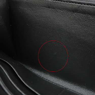 バレンシアガ BALENCIAGA ラウンドファスナー ブラック レザー 長財布 シルバー金具 黒