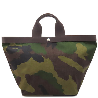 エルベシャプリエ Herve Chapelier 舟形トート 707W FORET MOKA コットン コーデュラナイロン トートバッグ 迷彩柄 カモフラージュ カモフラ柄