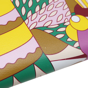 エルメス HERMES アザップロング シルクイン ラ パティスリーフランセーズ ブルーブリュム ヴォースイフト 長財布 シルバー金具 水色 ラウンドファスナー