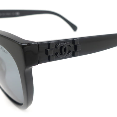 シャネル CHANEL ココマーク 54□20 5315-A ブラック プラスチック サングラス ウェリントン 黒