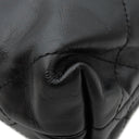 シャネル CHANEL シャネル22 ミニ レザー チェーンショルダー ブラック レザー ショルダーバッグ ゴールド金具 黒 パールロゴチェーン