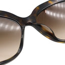 ブルガリ BVLGARI キャッツアイ 55□17 8162-B-F ブラウン プラスチック メタル ラインストーン サングラス ゴールド金具 マーブル柄 フラワーモチーフ