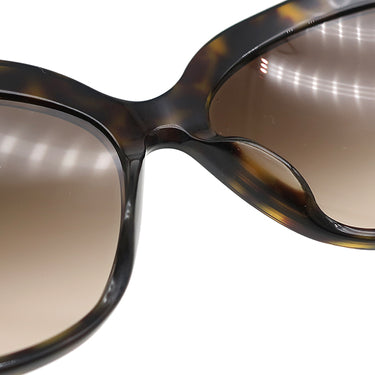 ブルガリ BVLGARI キャッツアイ 55□17 8162-B-F ブラウン プラスチック メタル ラインストーン サングラス ゴールド金具 マーブル柄 フラワーモチーフ