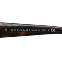 ブルガリ BVLGARI キャッツアイ 55□17 8162-B-F ブラウン プラスチック メタル ラインストーン サングラス ゴールド金具 マーブル柄 フラワーモチーフ