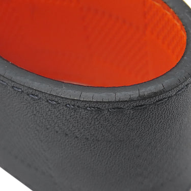 ルイヴィトン LOUIS VUITTON サンチュール ボストン 95 M9389 ネイビー×オレンジ レザー ダミエアンフィニ ベルト シルバー金具 紺 リバーシブル 40MM カット済