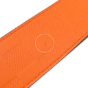 ルイヴィトン LOUIS VUITTON サンチュール ボストン 95 M9389 ネイビー×オレンジ レザー ダミエアンフィニ ベルト シルバー金具 紺 リバーシブル 40MM カット済