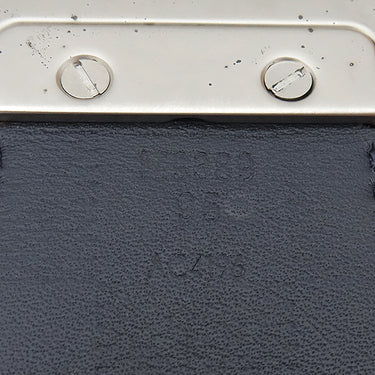 ルイヴィトン LOUIS VUITTON サンチュール ボストン 95 M9389 ネイビー×オレンジ レザー ダミエアンフィニ ベルト シルバー金具 紺 リバーシブル 40MM カット済