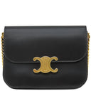 セリーヌ CELINE ミディアム カレッジ バッグ 113583BF4.38NO ブラック カーフ ショルダーバッグ ゴールド金具 黒 斜め掛け クラシック トリオンフ