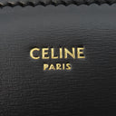 セリーヌ CELINE ミディアム カレッジ バッグ 113583BF4.38NO ブラック カーフ ショルダーバッグ ゴールド金具 黒 斜め掛け クラシック トリオンフ