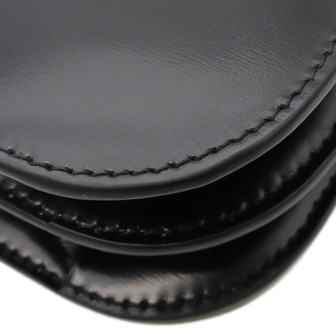 セリーヌ CELINE ミディアム カレッジ バッグ 113583BF4.38NO ブラック カーフ ショルダーバッグ ゴールド金具 黒 斜め掛け クラシック トリオンフ