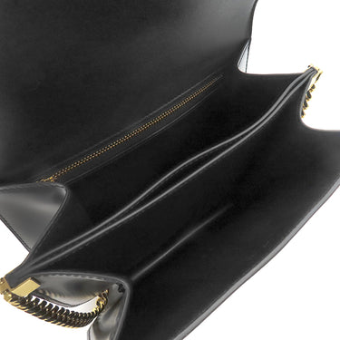 セリーヌ CELINE ミディアム カレッジ バッグ 113583BF4.38NO ブラック カーフ ショルダーバッグ ゴールド金具 黒 斜め掛け クラシック トリオンフ