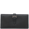 エルメス HERMES ベアンスフレ ブラック ヴォーエプソン 長財布 シルバー金具 黒 二つ折り財布