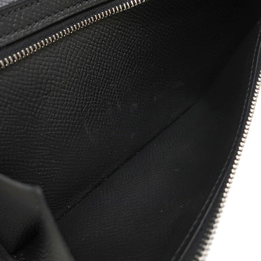 エルメス HERMES ベアンスフレ ブラック ヴォーエプソン 長財布 シルバー金具 黒 二つ折り財布