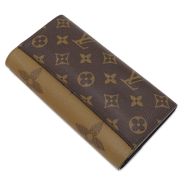 ルイヴィトン LOUIS VUITTON ポルトフォイユ サラ M80726 モノグラムリバース モノグラムキャンバス モノグラムジャイアントリバースキャンバス 長財布 ゴールド金具 二つ折り 茶