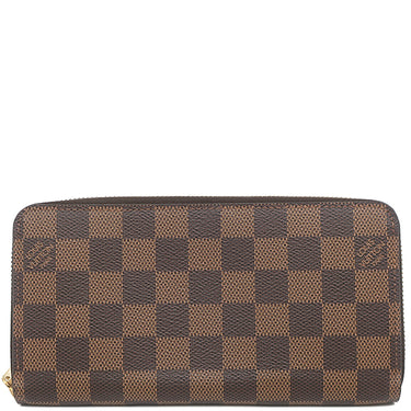 ルイヴィトン LOUIS VUITTON ジッピー ウォレット N41661 ダミエエベヌ ダミエキャンバス 長財布 ゴールド金具 茶 ラウンドファスナー