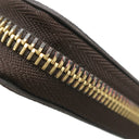 ルイヴィトン LOUIS VUITTON ジッピー ウォレット N41661 ダミエエベヌ ダミエキャンバス 長財布 ゴールド金具 茶 ラウンドファスナー