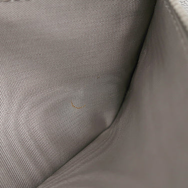 ミュウミュウ MIU MIU 二つ折り ロゴ 5MH109 グレー レザー 長財布 シルバー金具 ロングウォレット カードケース付き