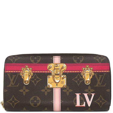 ルイヴィトン LOUIS VUITTON ジッピーウォレット サマートランク M62616 ブラウン モノグラムキャンバス 長財布 ゴールド金具 茶 ラウンドファスナー