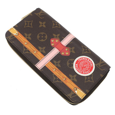 ルイヴィトン LOUIS VUITTON ジッピーウォレット サマートランク M62616 ブラウン モノグラムキャンバス 長財布 ゴールド金具 茶 ラウンドファスナー