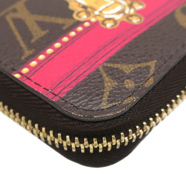 ルイヴィトン LOUIS VUITTON ジッピーウォレット サマートランク M62616 ブラウン モノグラムキャンバス 長財布 ゴールド金具 茶 ラウンドファスナー