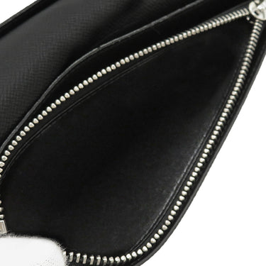 ルイヴィトン LOUIS VUITTON ポルトフォイユ ブラザ M30501 ブラック タイガ 長財布 シルバー金具 黒 二つ折り