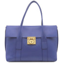 サルヴァトーレ・フェラガモ Salvatore Ferragamo ガンチーニ 21 E990 ブルー レザー 2WAYバッグ ゴールド金具 青 ショルダー