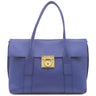 サルヴァトーレ・フェラガモ Salvatore Ferragamo ガンチーニ 21 E990 ブルー レザー 2WAYバッグ ゴールド金具 青 ショルダー