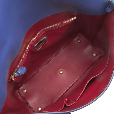 サルヴァトーレ・フェラガモ Salvatore Ferragamo ガンチーニ 21 E990 ブルー レザー 2WAYバッグ ゴールド金具 青 ショルダー