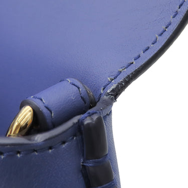 サルヴァトーレ・フェラガモ Salvatore Ferragamo ガンチーニ 21 E990 ブルー レザー 2WAYバッグ ゴールド金具 青 ショルダー