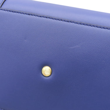 サルヴァトーレ・フェラガモ Salvatore Ferragamo ガンチーニ 21 E990 ブルー レザー 2WAYバッグ ゴールド金具 青 ショルダー