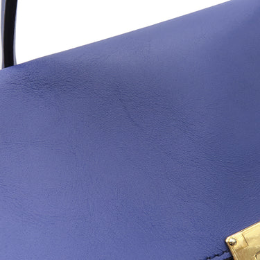 サルヴァトーレ・フェラガモ Salvatore Ferragamo ガンチーニ 21 E990 ブルー レザー 2WAYバッグ ゴールド金具 青 ショルダー