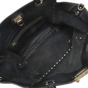 ヴァレンティノ VALENTINO ロックスタッズ トート ブラック レザー 2WAYバッグ シャンパンゴールド金具 黒 ショルダー