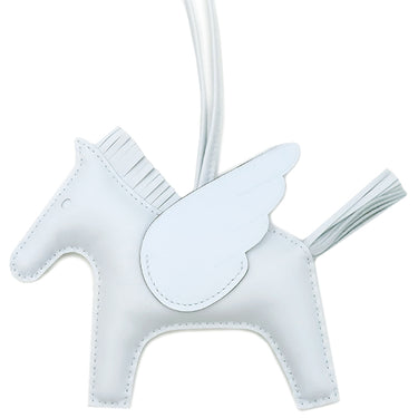 エルメス HERMES ロデオMM ペガサス ブルーブリュム アニョーミロ バッグチャーム 新品 未使用 水色 単色