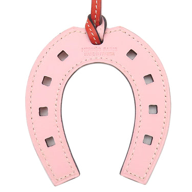 エルメス HERMES パドック シュバル ホースシュー カプシーヌ×ローズサクラ ヴォースイフト バッグチャーム オレンジ ピンク 馬蹄