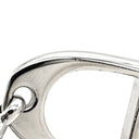 エルメス HERMES エトリエ ブラックXシルバー メタル レザー ブレスレット レザーブレスレット 黒 あぶみモチーフ