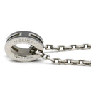 エルメス HERMES ポップアッシュ ミニ ペンダント ブラックXシルバー メタル ラッカー ネックレス Hモチーフ