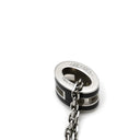 エルメス HERMES ポップアッシュ ミニ ペンダント ブラックXシルバー メタル ラッカー ネックレス Hモチーフ