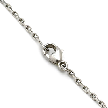 エルメス HERMES ポップアッシュ ミニ ペンダント ブラックXシルバー メタル ラッカー ネックレス Hモチーフ