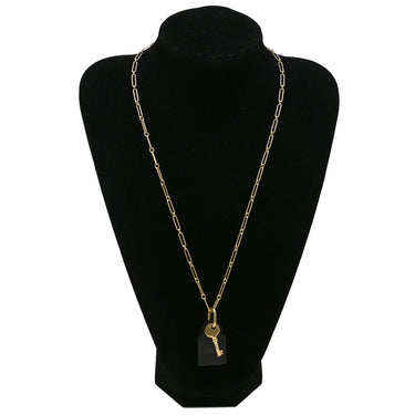 エルメス HERMES アミュレット パドロック GM ブラックXゴールド バッファローホーン GP ネックレス カデナ・鍵モチーフ