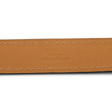 エルメス HERMES キュリオジテ ブラック ヴォーエプソン メタル バングル シルバー金具 ブレスレット 二連 二重