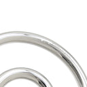 エルメス HERMES フェール ア シュヴァル シルバー×ブラック ステンレススチール キーホルダー シルバー金具 カラビナ キーリング 蹄鉄