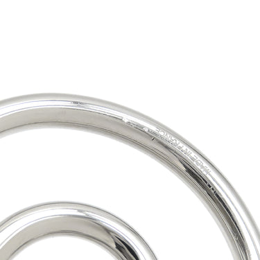 エルメス HERMES フェール ア シュヴァル シルバー×ブラック ステンレススチール キーホルダー シルバー金具 カラビナ キーリング 蹄鉄