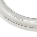 エルメス HERMES フェール ア シュヴァル シルバー×ブラック ステンレススチール キーホルダー シルバー金具 カラビナ キーリング 蹄鉄