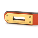 エルメス HERMES ケリードゥブルトゥール オランジュフィールド ヴォースイフト GP T2 ブレスレット ゴールド金具 2重 新品 未使用