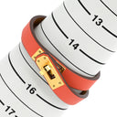 エルメス HERMES ケリードゥブルトゥール オランジュフィールド ヴォースイフト GP T2 ブレスレット ゴールド金具 2重 新品 未使用