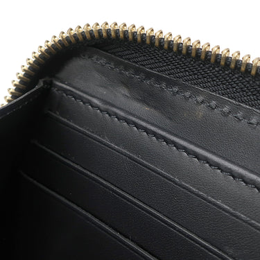 ルイヴィトン LOUIS VUITTON ナノグラム ジッピー ウォレット M82233 ノワール カーフ 長財布 ゴールド金具 ロングウォレット ラウンドファスナー レザー 黒