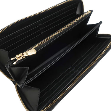 ルイヴィトン LOUIS VUITTON ナノグラム ジッピー ウォレット M82233 ノワール カーフ 長財布 ゴールド金具 ロングウォレット ラウンドファスナー レザー 黒