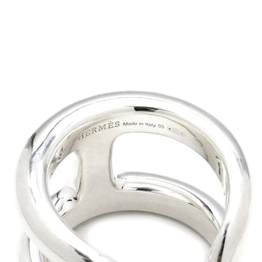 エルメス HERMES オスモズ GM シルバー シルバー925 #55(JP15) リング 指輪 アクセサリー AG925 Hモチーフ 15号